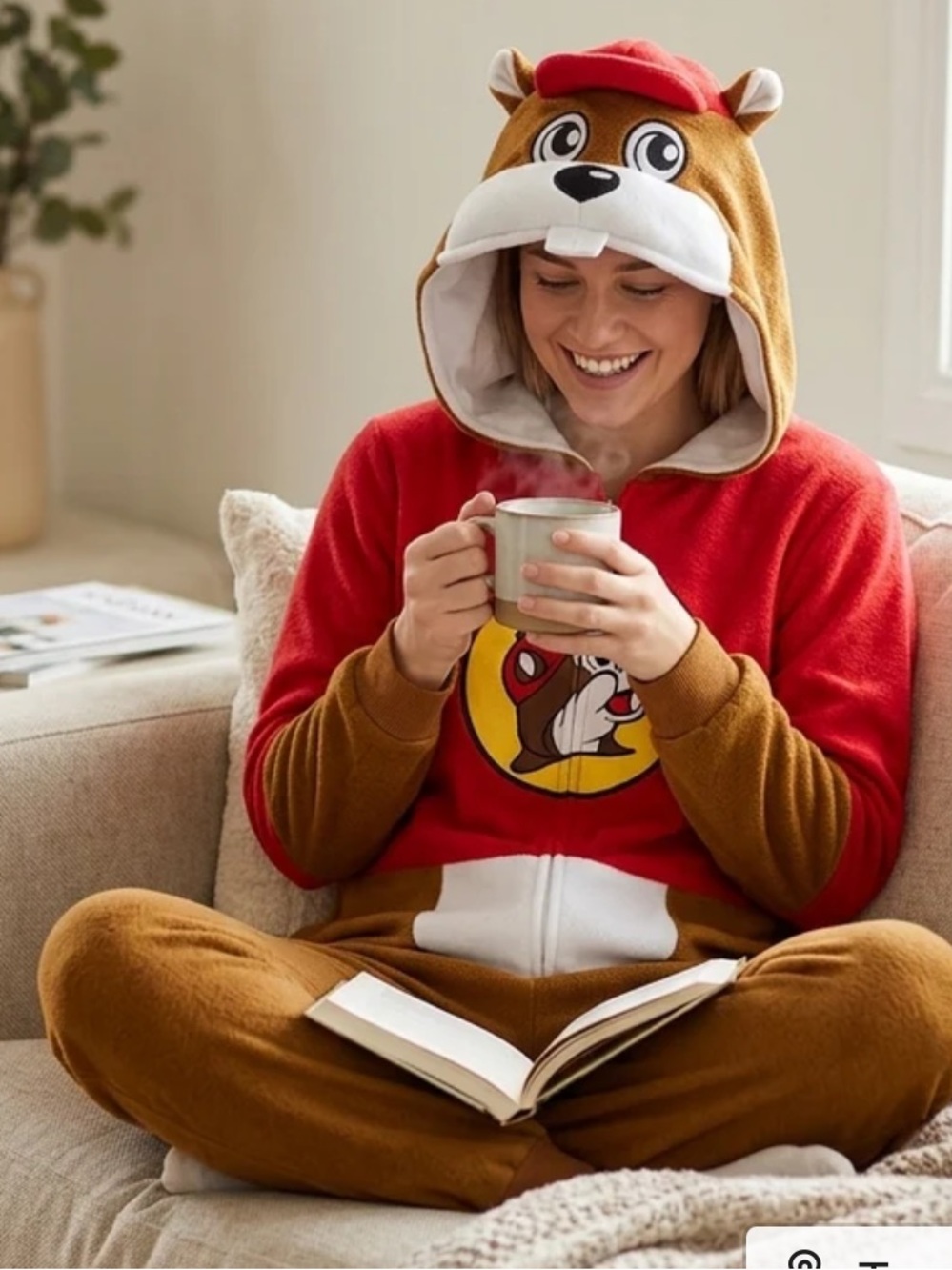 Buc-ee's Beaver Suit/Onesie Christmas Pajamas Spirit Week L/XL $50